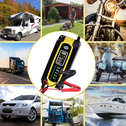 Intelligent automatic charger for car battery, multiple protection, 12V/24V, 10A