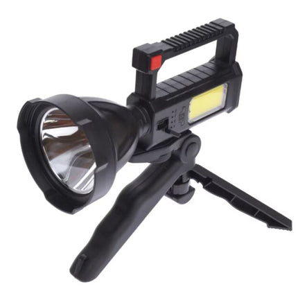 LED flashlight with stand L-832 rechargeable -USB- power - 10W