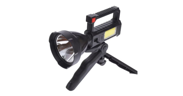 LED flashlight with stand L-832 rechargeable -USB- power - 10W