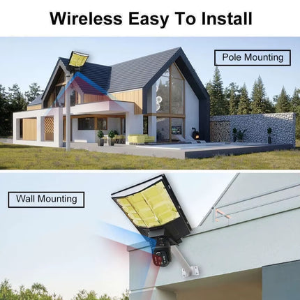 Solar Street Light PRO Wireless Outdoor Waterproof Sphere High Definition Surveillance Remote Control WiFi Camera