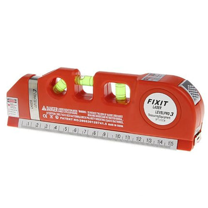 Laser Level Pro 3 Multi-Purpose Measuring Tool with 8 ft/250 cm Measuring Tape