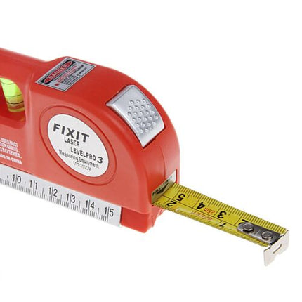Laser Level Pro 3 Multi-Purpose Measuring Tool with 8 ft/250 cm Measuring Tape