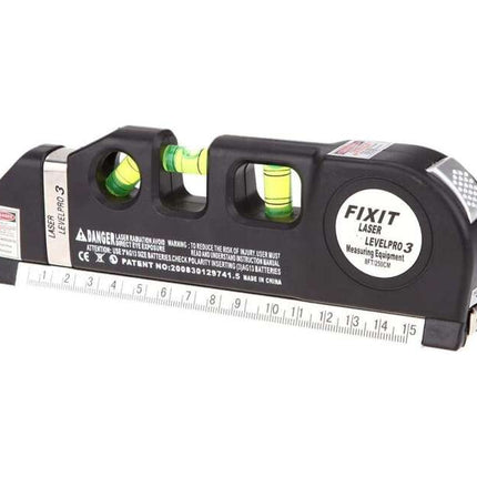 Laser Level Pro 3 Multi-Purpose Measuring Tool with 8 ft/250 cm Measuring Tape