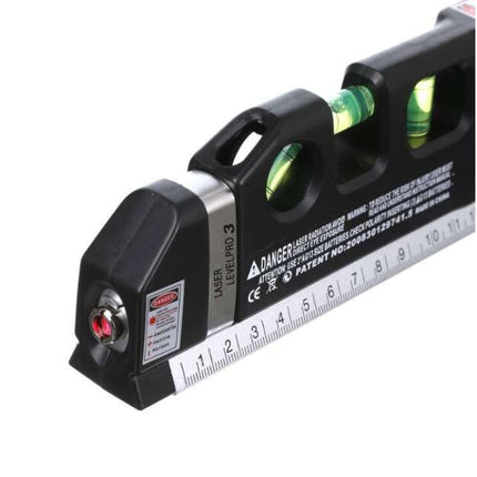 Laser Level Pro 3 Multi-Purpose Measuring Tool with 8 ft/250 cm Measuring Tape