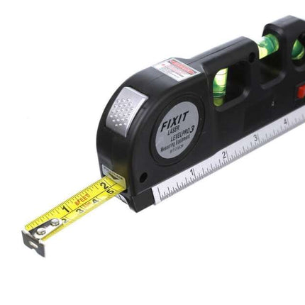 Laser Level Pro 3 Multi-Purpose Measuring Tool with 8 ft/250 cm Measuring Tape