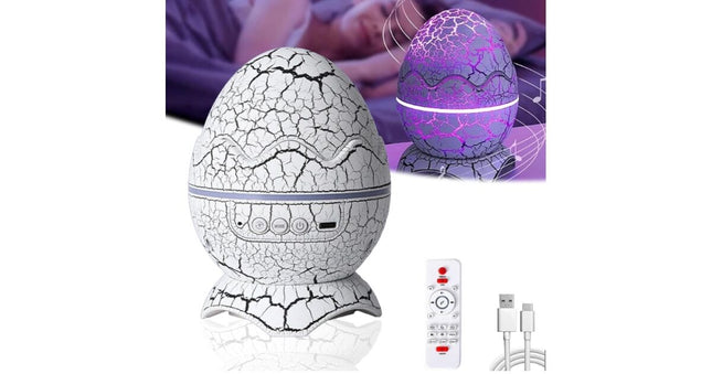 4 in 1 Star Projector with Remote Control, RGB Lighting, White Noise Sounds, Multi-Color, Dinosaur Night Lights