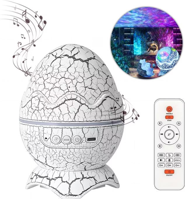 4 in 1 Star Projector with Remote Control, RGB Lighting, White Noise Sounds, Multi-Color, Dinosaur Night Lights