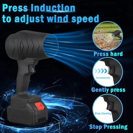 Turbo Blower, Portable Cordless Car Vacuum Dryer with 2 Batteries 48V | High Speed Handheld Car Air Dryer with Powerful Motor for Water Removal | Multi-Purpose Blower