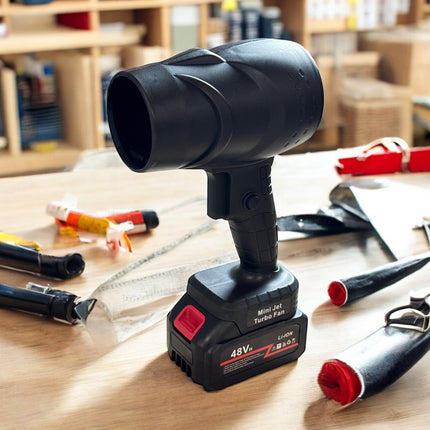 Turbo Blower, Portable Cordless Car Vacuum Dryer with 2 Batteries 48V | High Speed Handheld Car Air Dryer with Powerful Motor for Water Removal | Multi-Purpose Blower