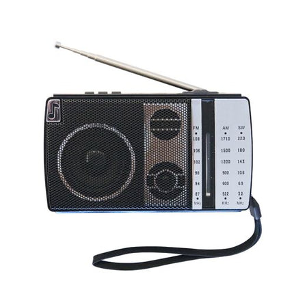 Vintage Retro Fm Am SW Multi-band Solar Radio with Music Player Bluetooth Flashlight, Light Brown