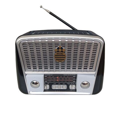 GOLON Retro Bluetooth Radio - Solar Powered, Portable