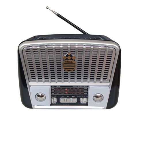GOLON Retro Bluetooth Radio - Solar Powered, Portable
