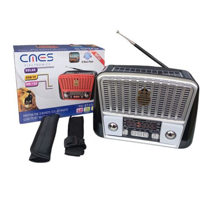 GOLON Retro Bluetooth Radio - Solar Powered, Portable