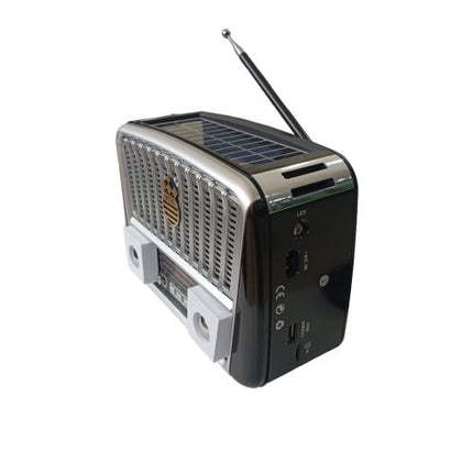 GOLON Retro Bluetooth Radio - Solar Powered, Portable