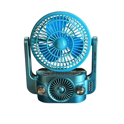 WAXIBA high quality plastic electronic fan with speakers for indoor and outdoor AM FM SW3 radio