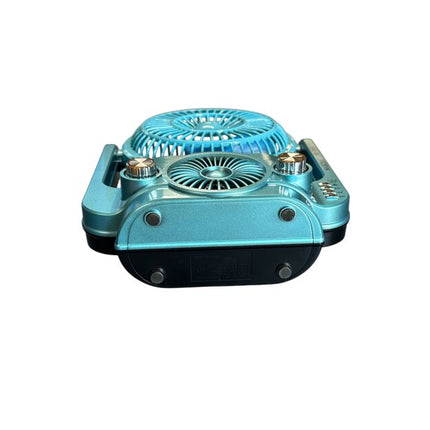 WAXIBA high quality plastic electronic fan with speakers for indoor and outdoor AM FM SW3 radio