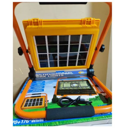 Work light (on-site), powered by 14.4 V/18 V Li-Ion battery, solar charging and USB-C, 360° rotatable, charging indicator light