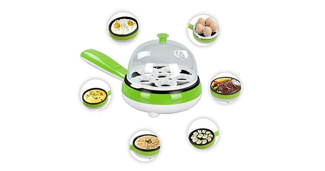 Portable, multi-function, mini electric frying pan, electric ceramic hotplate, glass pot, mini frying pan, steaming egg cooker