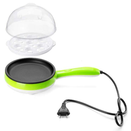 Portable, multi-function, mini electric frying pan, electric ceramic hotplate, glass pot, mini frying pan, steaming egg cooker