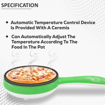 Portable, multi-function, mini electric frying pan, electric ceramic hotplate, glass pot, mini frying pan, steaming egg cooker
