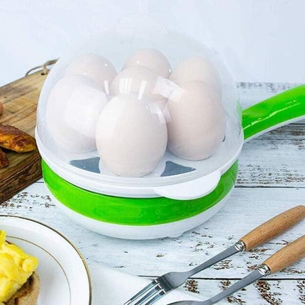 Portable, multi-function, mini electric frying pan, electric ceramic hotplate, glass pot, mini frying pan, steaming egg cooker
