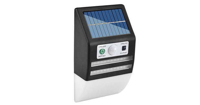 Solar wall lamp white, 3 lighting modes - YX-652