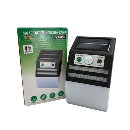 Solar wall lamp white, 3 lighting modes - YX-652