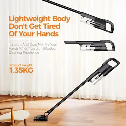 4 in 1 Cordless Vacuum Cleaner Brush, 8800 mAh Battery, 120 W, Two Wind Speeds