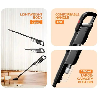4 in 1 Cordless Vacuum Cleaner Brush, 8800 mAh Battery, 120 W, Two Wind Speeds