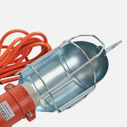 Workshop lamp, portable electric hand lamp, with switch, hook, 220V, work lamp, ideal for camping, attics and workshops, car repair shops, etc.