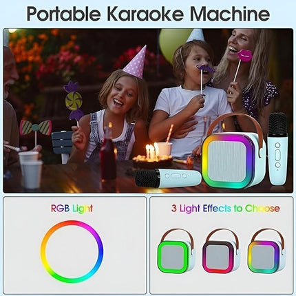 Portable speaker set with 2 microphones, wireless, Bluetooth, speaker 5 W